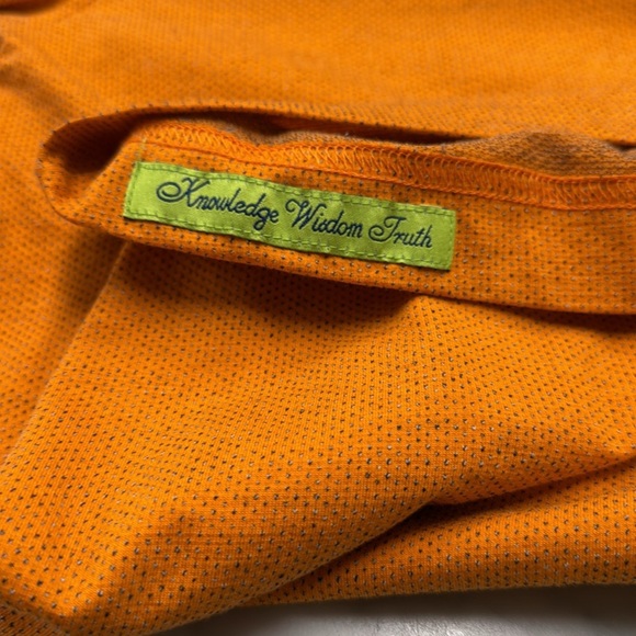 Robert Graham Men's Orange Knit Quarter Zip Long Sleeve Pullover Size Large - Picture 5 of 10